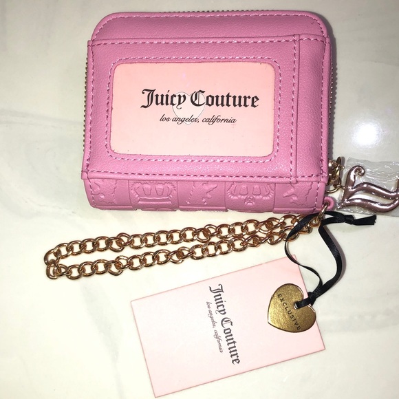 Juicy Couture Cherry Blossom Pretty Pop Small ZA Wallet Back ID Organizer NWT - Picture 10 of 16